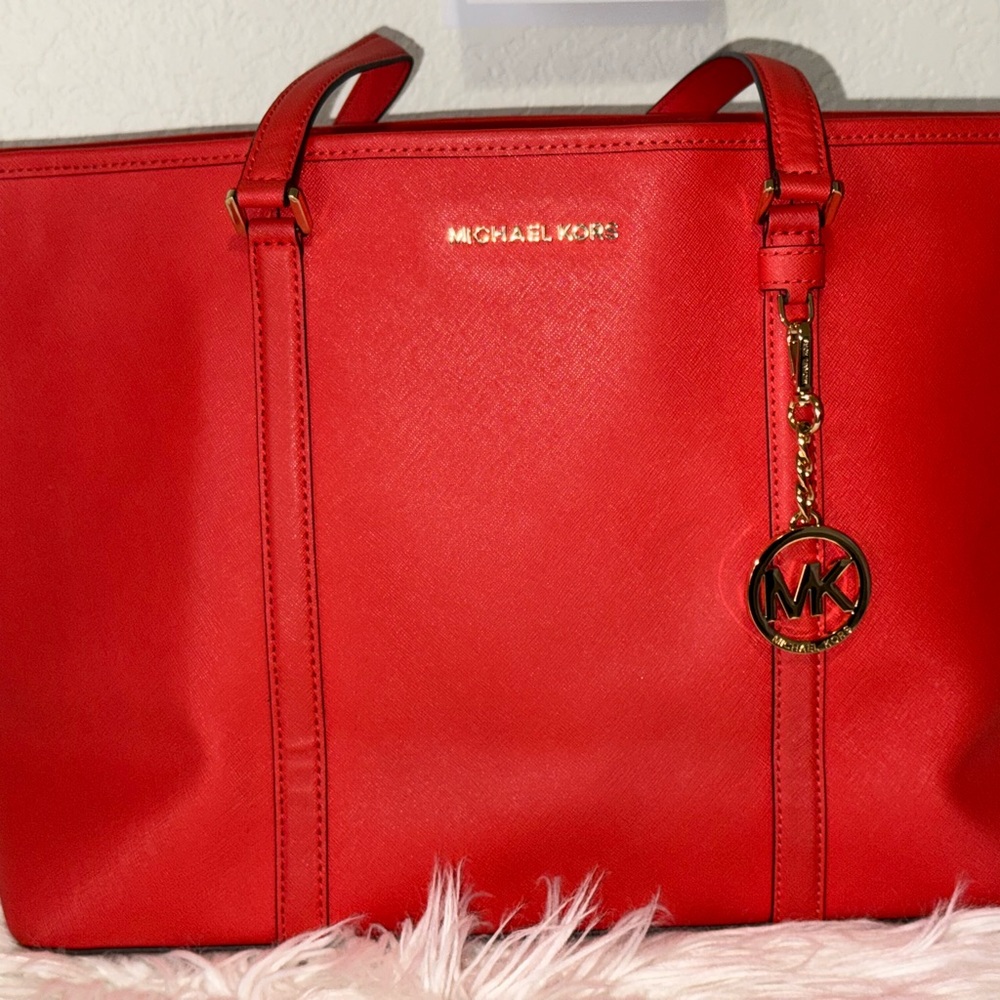 Michael Kors Vibrant Red Tote